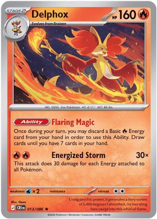 Delphox (13) [ME04: Chaos Rising] Reverse Holofoil