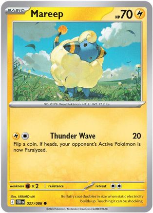Mareep (27) [ME04: Chaos Rising] Reverse Holofoil