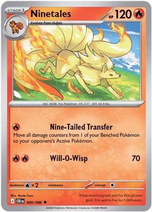 Ninetales (9) [ME04: Chaos Rising] Reverse Holofoil
