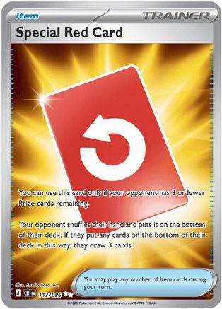 Special Red Card - 113/086 (113) [ME04: Chaos Rising] Holofoil