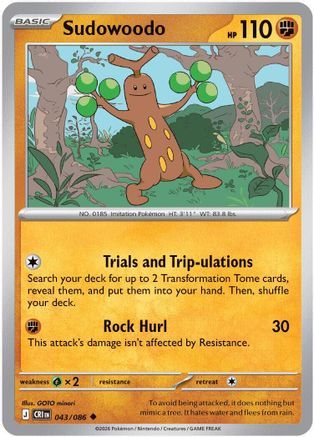 Sudowoodo (43) [ME04: Chaos Rising]
