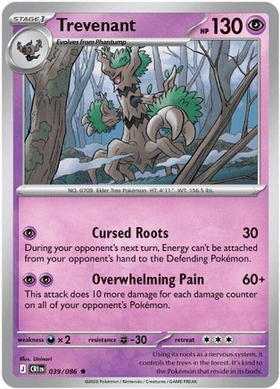 Trevenant (39) [ME04: Chaos Rising] Holofoil