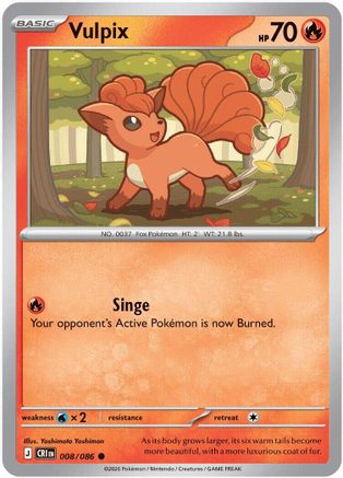 Vulpix (8) [ME04: Chaos Rising] Reverse Holofoil