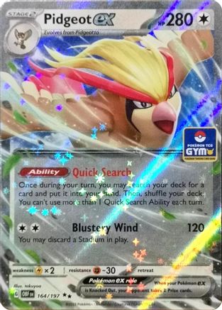 Pidgeot ex - 164/197 (164) [Miscellaneous Cards & Products] Holofoil