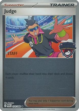 Judge - 076/088 (Regional Championships) [Staff] (76) [League & Championship Cards] Reverse Holofoil