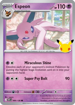 Espeon (69) [ME: 30th Celebration] Holofoil