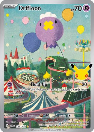 Drifloon - 136/128 (136) [ME: 30th Celebration] Holofoil