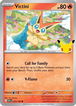 Victini (13) [ME: 30th Celebration] Holofoil