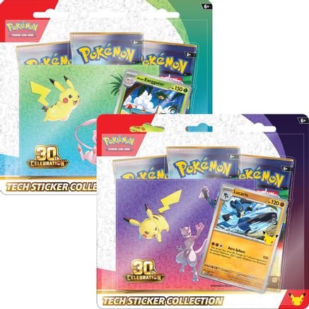Pokemon 30th Celebration Tech Sticker Collection Random (PRE-ORDER) SEPTEMBER 16