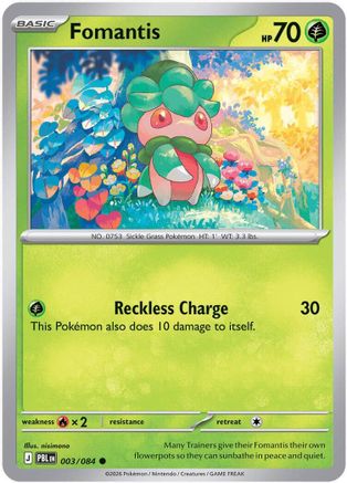 Fomantis - 003/084 (3) [ME05: Pitch Black] Reverse Holofoil