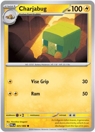 Charjabug (25) [ME05: Pitch Black] Reverse Holofoil