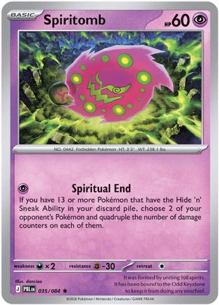 Spiritomb (35) [ME05: Pitch Black] Reverse Holofoil