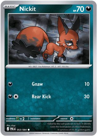 Nickit (53) [ME05: Pitch Black] Reverse Holofoil