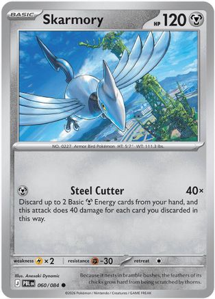 Skarmory (60) [ME05: Pitch Black] Reverse Holofoil