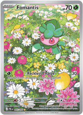 Fomantis - 085/084 (85) [ME05: Pitch Black] Holofoil