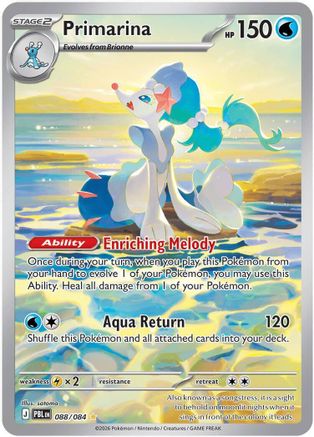 Primarina - 088/084 (88) [ME05: Pitch Black] Holofoil