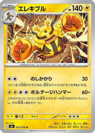 Electivire - 023/076 (023/076) [M6: Storm Emeralda]