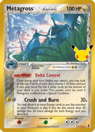Metagross (Delta Species) (11) [ME: 30th Celebration Classic Collection] Holofoil