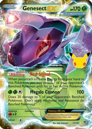 Genesect EX (Team Plasma) (11) [ME: 30th Celebration Classic Collection] Holofoil