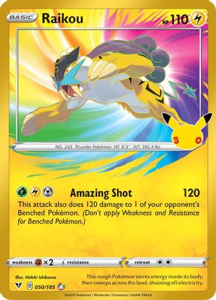 Raikou (50) [ME: 30th Celebration Classic Collection] Holofoil
