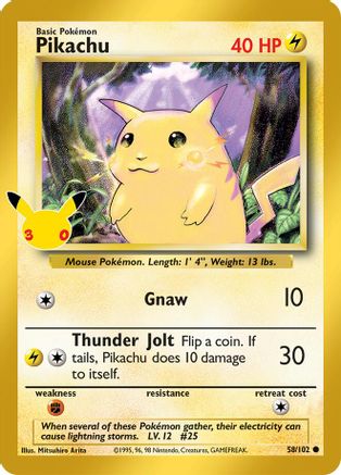 Pikachu (58) [ME: 30th Celebration Classic Collection] Holofoil
