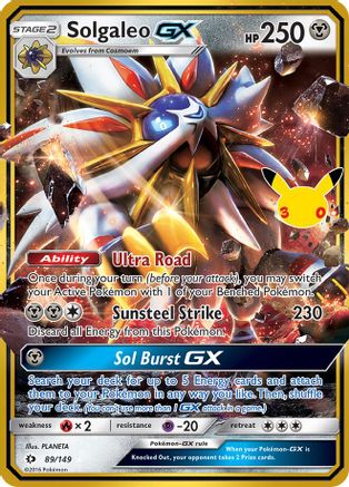 Solgaleo GX (89) [ME: 30th Celebration Classic Collection] Holofoil