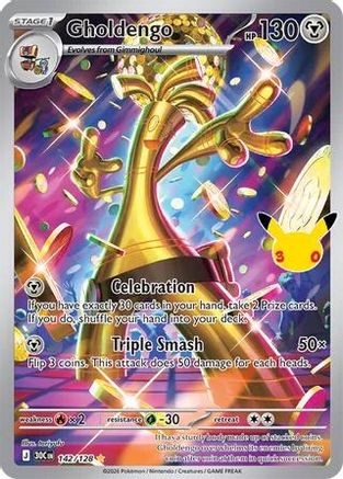Gholdengo - 142/128 (142) [ME: 30th Celebration] Holofoil