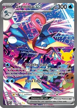 Greninja ex - 148/128 (148) [ME: 30th Celebration] Holofoil