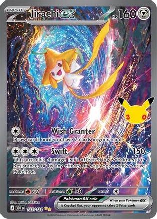 Jirachi ex - 155/128 (155) [ME: 30th Celebration] Holofoil