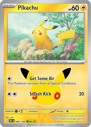 Pikachu - 046/128 (46) [ME: 30th Celebration] Holofoil
