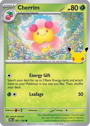 Cherrim (7) [ME: 30th Celebration] Holofoil