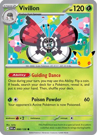 Vivillon (8) [ME: 30th Celebration] Holofoil