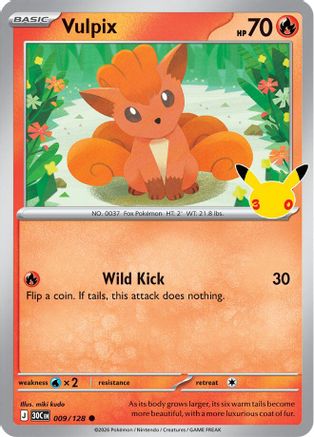 Vulpix (9) [ME: 30th Celebration] Holofoil