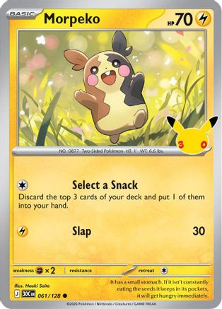 Morpeko - 061/128 (61) [ME: 30th Celebration] Holofoil