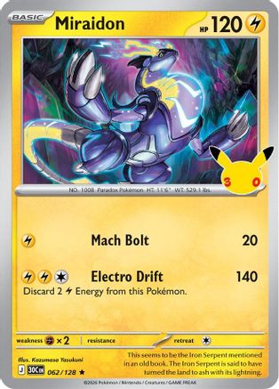Miraidon (62) [ME: 30th Celebration] Holofoil