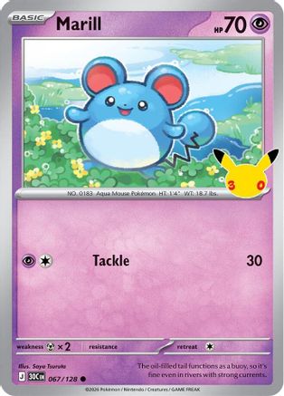 Marill (67) [ME: 30th Celebration] Holofoil