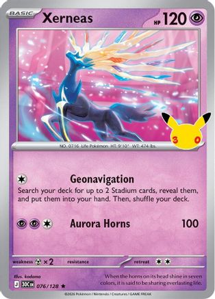Xerneas (76) [ME: 30th Celebration] Holofoil