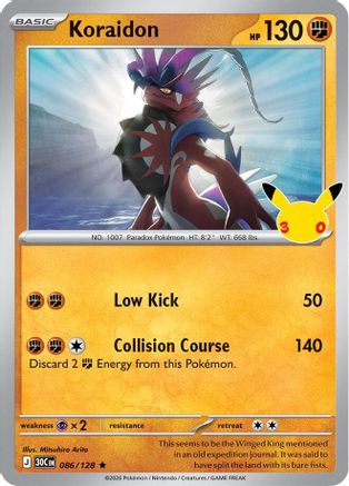 Koraidon (86) [ME: 30th Celebration] Holofoil