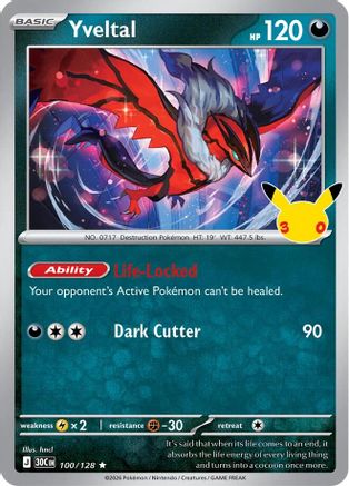 Yveltal (100) [ME: 30th Celebration] Holofoil