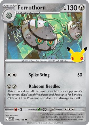Ferrothorn (104) [ME: 30th Celebration] Holofoil