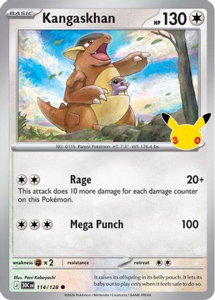 Kangaskhan (114) [ME: 30th Celebration] Holofoil