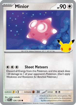Minior (124) [ME: 30th Celebration] Holofoil