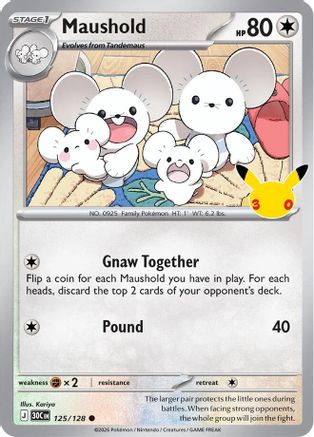 Maushold - 125/128 (125) [ME: 30th Celebration] Holofoil