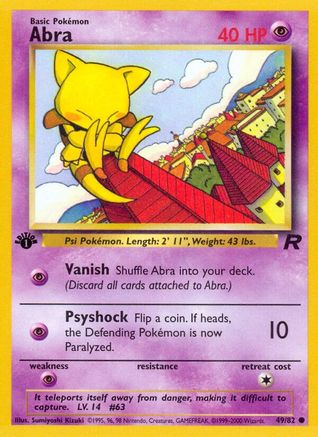 Abra (49) [Team Rocket] 1st Edition