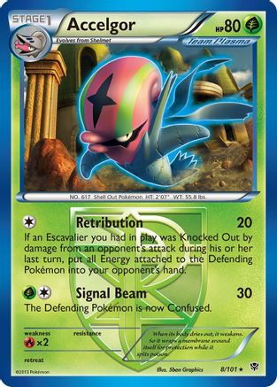 Accelgor (Team Plasma) (8) [Plasma Blast] Reverse Holofoil