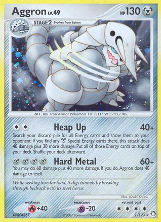 Aggron (1) [Mysterious Treasures] Holofoil