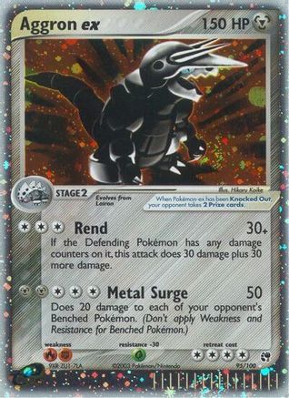 Aggron ex (95) [Sandstorm] Holofoil