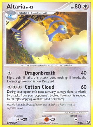 Altaria (12) [Great Encounters] Reverse Holofoil