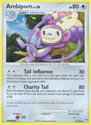 Ambipom (3) [Mysterious Treasures] Holofoil