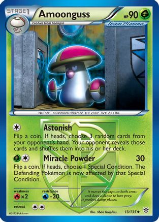 Amoonguss (Team Plasma) (13) [Plasma Storm] Reverse Holofoil